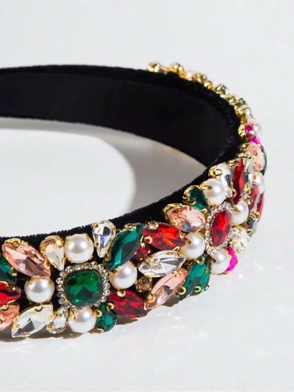Embellished multicolor Crystal Headband - Picture 2 of 8